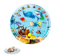 Générique Ocean Breeze Splashland for Cats, 2025 New Cat Water Mat with Fish, Thickened, Leakproof, Anti-Scratch, Pet Water Bed with Inflator, Indoor & Outdoor Summer Fun for Cats Waters Bed (E)