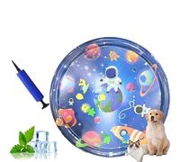 Générique Ocean Breeze Splashland for Cats, 25.6in Cat Water Mat with Fish Thickened PVC, with Manual Air Pump,Leakproof, Anti-Scratch, Rapid Cooling for Both Indoor and Outdoor Use in Summer (#14)
