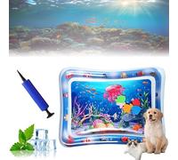 Générique Ocean Breeze Splashland for Cats, 25.6in Cat Water Mat with Fish Thickened PVC, with Manual Air Pump,Leakproof, Anti-Scratch, Rapid Cooling for Both Indoor and Outdoor Use in Summer (#9)