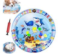 Générique Ocean Breeze Splashland for Cats, Interactive Pet Water Bed, Cat Play Pool with Fish, Thickened Anti-Scratch Water Mat for Indoor Cat Dog (Large Round Model E)