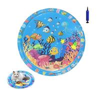 Générique Ocean Breeze Splashland for Cats, Pet Water Bed, Interactive Sensory Pad with Floating Fish, Cooling Mat for Dogs/Cat, Cool and Comfortable Interactive Water Cushion (C,Large)