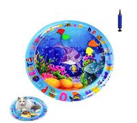 Générique Ocean Breeze Splashland for Cats, Pet Water Bed, Interactive Sensory Pad with Floating Fish, Cooling Mat for Dogs/Cat, Cool and Comfortable Interactive Water Cushion (D,Small)