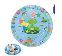 Générique Ocean Breeze Splashland for Cats, Pet Water Bed, Interactive Sensory Pad with Floating Fish, Cooling Mat for Dogs/Cat, Cool and Comfortable Interactive Water Cushion (F,Small)