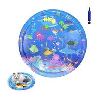Générique Ocean Breeze Splashland for Cats, Pet Water Bed, Interactive Sensory Pad with Floating Fish, Cooling Mat for Dogs/Cat, Cool and Comfortable Interactive Water Cushion (F,Large)