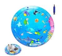Générique Ocean Breeze Splashland for Cats, Pet Water Bed, Interactive Sensory Pad with Floating Fish, Cooling Mat for Dogs/Cat, Cool and Comfortable Interactive Water Cushion (G,Large)