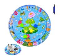 Générique Ocean Breeze Splashland for Cats, Pet Water Bed, Interactive Sensory Pad with Floating Fish, Cooling Mat for Dogs/Cat, Cool and Comfortable Interactive Water Cushion (A,Small)