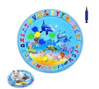 Générique Ocean Breeze Splashland for Cats, Pet Water Bed, Interactive Sensory Pad with Floating Fish, Cooling Mat for Dogs/Cat, Cool and Comfortable Interactive Water Cushion (C,Small)