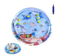Générique Ocean Breeze Splashland for Cats, Pet Water Bed, Interactive Sensory Pad with Floating Fish, Cooling Mat for Dogs/Cat, Cool and Comfortable Interactive Water Cushion (G,Small)