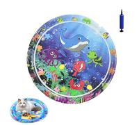 Générique Ocean Breeze Splashland for Cats, Pet Water Bed, Interactive Sensory Pad with Floating Fish, Cooling Mat for Dogs/Cat, Cool and Comfortable Interactive Water Cushion (D,Large)