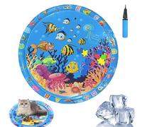 Générique Ocean Breeze Splashland, Ocean Breeze Splashland Cat Toy, Cat Water Mat with Fish, Cooling Summer Toy for Cat and Dogs (K-100cm)