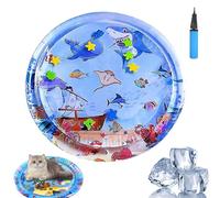 Générique Ocean Breeze Splashland, Ocean Breeze Splashland Cat Toy, Cat Water Mat with Fish, Cooling Summer Toy for Cat and Dogs (B-65cm)