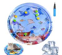 Générique Ocean Breeze Splashland, Ocean Breeze Splashland Cat Toy, Cat Water Mat with Fish, Cooling Summer Toy for Cat and Dogs (F-100cm)