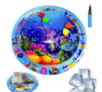 Générique Ocean Breeze Splashland, Ocean Breeze Splashland Cat Toy, Cat Water Mat with Fish, Cooling Summer Toy for Cat and Dogs (A-65cm)