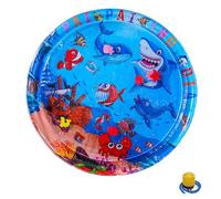 Générique Ocean Breeze Splashland, Ocean Breeze Splashland Cat Toy, Thickened Cooling Mat with Inflator, Pet Water Bed for Dogs & Cats, Colorful Ocean Theme Sensory Mat (39 inch B)
