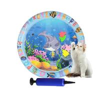 Générique Ocean Breeze Splashland, Ocean Breeze Splashland Cat Toy, Year-Round Cooling & Warmth, Anti-Scratch Water Mat for Cats (25.6in-A)