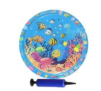 Générique Ocean Breeze Splashland, Ocean Breeze Splashland Cat Toy, Year-Round Cooling & Warmth, Anti-Scratch Water Mat for Cats (37.4in-C)