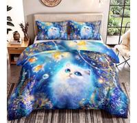 Générique Océan rêveur Parure de Lit 240 x 220 cm 3 Pièces en Microfibre