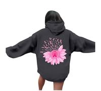 Générique Octobre Rose Accessoires Sweatshirts Femme Sweat-Shirt Veste Mi Saison Sweat À Capuche Long Accessoire Pull Sweats Garçon en Jean Décoration Garcon 14 Ans Pale Oversize Sport