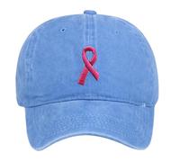 Générique Octobre Rose Casquette De Baseball Sensibilisation Cancer du Sein Unisexe - Octobre Rose 2025 Accessoires Chapeau De Sport Casquette Visière Ruban Femme