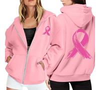 Générique Octobre Rose Sweat-Shirt Cancer du Sein à Manches Longues Ruban Rose De Sensibilisation Au Cancer du Sein D'Octobre Sport Oversize Sweat à imprimé Fantôme d'halloween #7