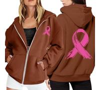 Générique Octobre Rose Sweat-Shirt Cancer du Sein à Manches Longues Ruban Rose De Sensibilisation Au Cancer du Sein D'Octobre Sport Oversize Sweat à imprimé Fantôme d'halloween #7