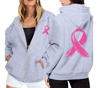Générique Octobre Rose Sweat-Shirt Cancer du Sein à Manches Longues Ruban Rose De Sensibilisation Au Cancer du Sein D'Octobre Sport Oversize Sweat à imprimé Fantôme d'halloween #7