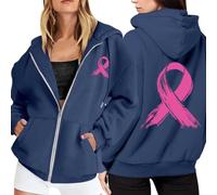 Générique Octobre Rose Sweat-Shirt Cancer du Sein à Manches Longues Ruban Rose De Sensibilisation Au Cancer du Sein D'Octobre Sport Oversize Sweat à imprimé Fantôme d'halloween #7