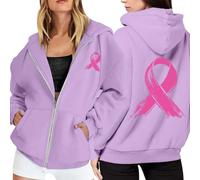 Générique Octobre Rose Sweat-Shirt Cancer du Sein à Manches Longues Ruban Rose De Sensibilisation Au Cancer du Sein D'Octobre Sport Oversize Sweat à imprimé Fantôme d'halloween #7