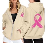 Générique Octobre Rose Sweat-Shirt Cancer du Sein à Manches Longues Ruban Rose De Sensibilisation Au Cancer du Sein D'Octobre Sport Oversize Sweat à imprimé Fantôme d'halloween #7