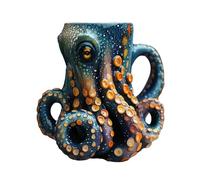 Générique Octopus Beer Coffee Mugs, Tasse À Café En Résine Faite À La Main Avec Poignée, Tasse À Café Créative Sur Le Thème De La Pieuvre, Décoration De Fête Fantaisie Pour Cappuccino Latte Wine