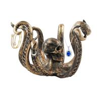 Générique Octopus Coffee Mug Holder - Bronze Skull Resin Storage & Cup Rack