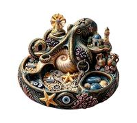 Générique Octopus Decorative Bowl 25cm Resin Key Jewelry Trinket Dish