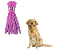 Générique Octopus Dog Toy,Octopus Toy,No Stuffing Squeaky Dog Interactive Play Toys with Crinkle Paper,Eco Friend Octopus Plush for Dogs,Teeth Cleaning & Durable for Puppies & Adult