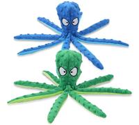 Générique Octopus Dog Toy, Stuffing Free Octopus Dog Toy, Squeaky & Crinkle Plush for Aggressive Chewers Dogs, for Interactive Play, Teething & Anxiety Relief (2PCSF)