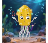 Générique Octopus Jouet - 3,94x7.87x2,76 Pouces ABS Octoppus Soft Octopus | Danse, Squid Music Toys | Animal en Peluche Mignon, Soulagement du Stress Sensoriel Et Cadeau De Créature De Mer Océanique