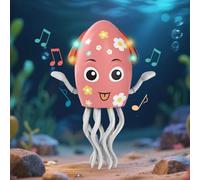 Générique Octopus Jouet - 3,94x7.87x2,76 Pouces ABS Octoppus Soft Octopus | Danse, Squid Music Toys | Animal en Peluche Mignon, Soulagement du Stress Sensoriel Et Cadeau De Créature De Mer Océanique