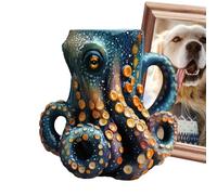 Générique Octopus Mug | Novelty Coffee Cup | Octopus Shaped Drinkware Mug | Resin Decorative Beverage Cup for Coffee Latte Beer Milk Gothic Style Party Home Bar Gift Idea