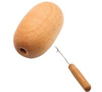 Générique Oeuf Repriser Bois - Hêtre Naturel Lisse Durable, Kit Chaussettes, Accessoire Raccommodage Manuel, Support Réparation Textile Trou | Matériel Ergonomique Pour Restaurer Vêtements