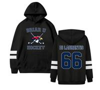 Générique Off in Campus Merch Sweat à Capuche Briar University Grahams 44 Di Laurentis 66 Logan 22 Tucker 46 Casual Manches Longues Hockey Sweatshirt Hoodie Pullover Streetwear (01-1-Blue, M)