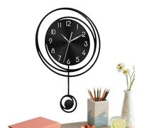 Générique Office Wall Clock, Hollow Aesthetic Clock, 11 inch Battery Operated Clear Number Wall Clocks for Home Bedroom Bathroom School Hotel Farmhouse Use, Design, Easy Read Display