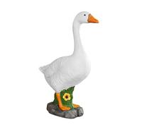 Générique Oie De Jardin - Figurine Animale Réaliste en Résine Résistante Aux Intempéries | Statue d'oie pour Pelouse, Jardin Et Extérieur | pour Cour, Ferme, Chemin, Terrasse, Pelouse Et