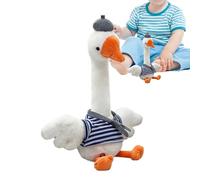 Générique Oie Parlante,Peluche Interactive Mignonne Qui Chante Danse Et Se Tortille - Cadeau Enfant pour Jeux Et Décoration | Idée Cadeau pour Chambre, Anniversaire, Fête, Maison, Bureau