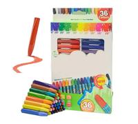Générique Oil Pastels for Kids, Hexagonal Shaped Crayons for Sketching, 350g 36 Assorted Colors Vibrant Art Kit for Decorative Painting, Making Pictures Like Oil Painting, 9.49x6.61x0.67 Inches