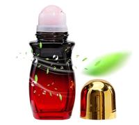 Générique Oil Roller Bottles - 50ml Refillable Oil Perfume Container | 11.5x4.5cm Amber Glass Roll On Bottles | For Home Workplace Travel Beauty Spa Salon Party