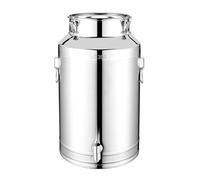 Générique Oil Storage Container, Large Airtight Stainless Steel Preservation Bucket, Milk Barrel with Secure Lid for Kitchen Beer Flour Coffee Sugar, Multi-Purpose Food Holder, and Heavy Duty Storage