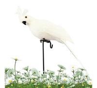 Générique Oiseaux artificiels - Foam Bird - faux perroquet | Modèle perroquet en mousse | Perroquet jardin coloré 5 cm pour maison et décoration jardin - blanc, rouge, jaune, bleu