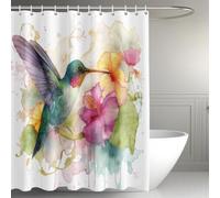 Générique Oiseaux Tropicaux Rideau de Douche 180x200, Imperméable Lavable Machine