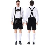 Générique Oktoberfest Homme Manches Longues Uni Traditionnel Léger | Chemise Oktoberfest Bûcheron Polyvalent Moderne Chemise Infroissable Homme Boutonnée Résistant Décontractée