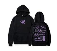 Générique OliviaRodrigo Merch Sweat À Capuche Tendance Unisexe À Manches Longues,Black-S