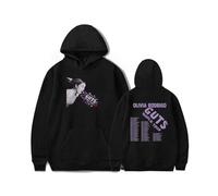 Générique OliviaRodrigo Sweat À Capuche Hommes Femmes Haut À Capuche Décontracté Mode Sweat,Black-L